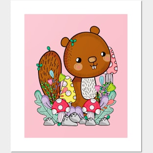 Cute Squirel Animals Posters and Art